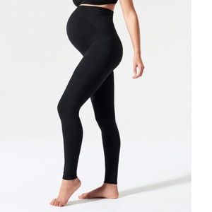 BLANQI Black Maternity Belly Support Leggings S